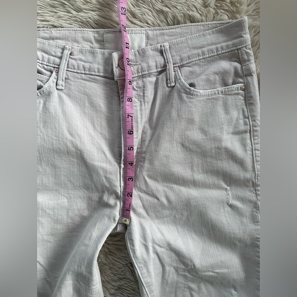 Mother Superior Denim High Waisted Rascal Ankle Jeans Devil Drinks Coffee Sz 30 - Picture 6 of 15